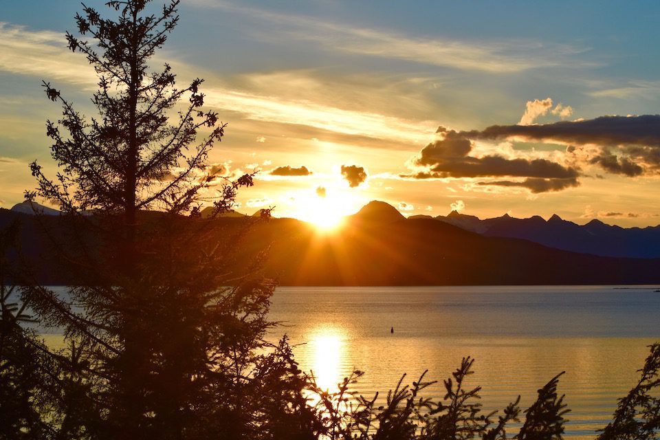 Juneau Alaska sunset  one of the top places for solo travel in 2023 