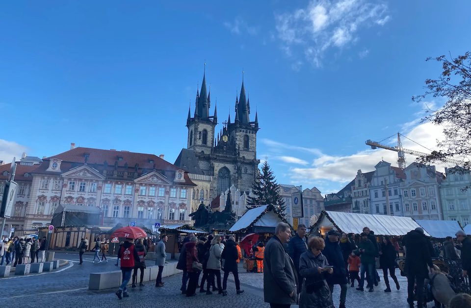 Prague Christmas Market Square in the old square