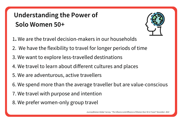 solo travel women over 50 facts