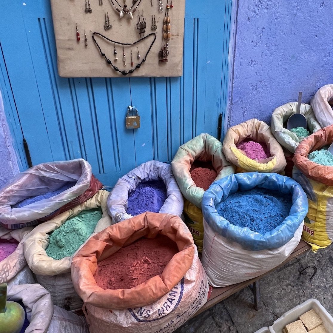 Dye Pots in Chefchaouen