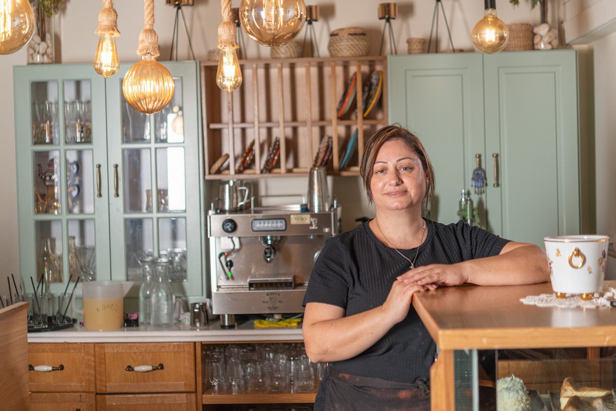 Basma Hino, owner of Noor Restaurant and Café in Israel