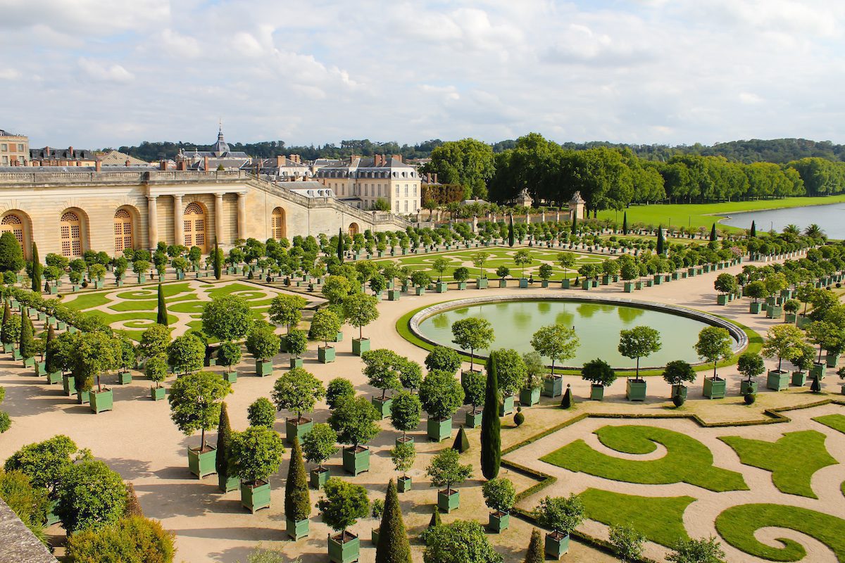 The famous gardens of the Royal Palace of Versailles, one of the best day trips from Paris