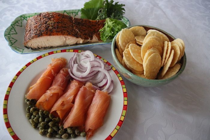 Hot and cold salmon from Wolfhead Smokers