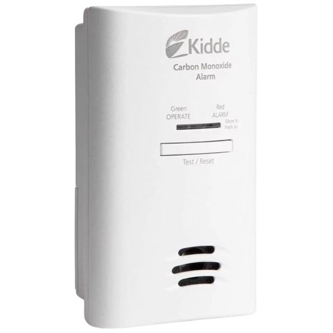 Portable carbon monoxide travel alarm
