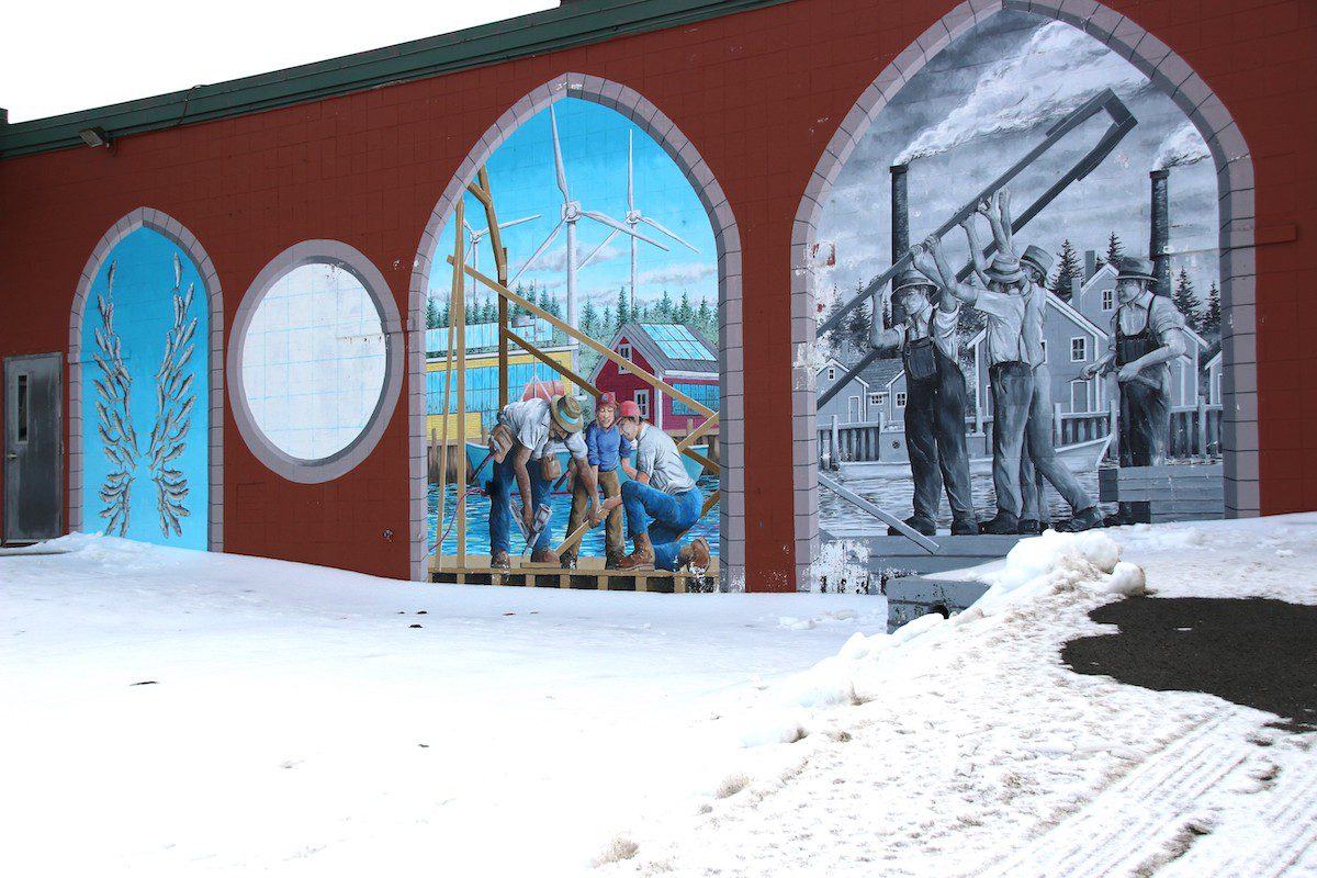 Eye-catching wall murals in Blacks Harbour