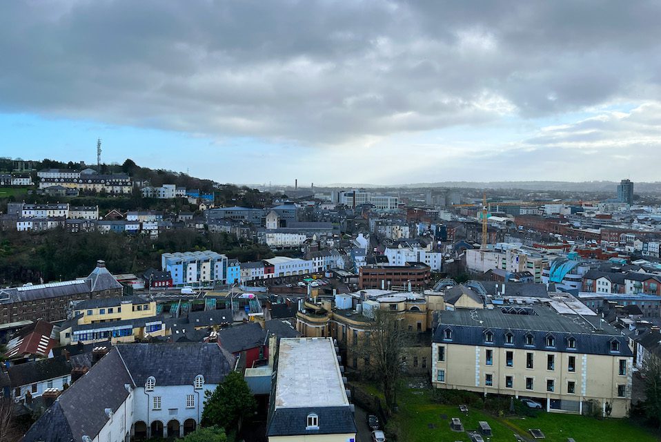 View of Cork, Ireland from Shandon Bells Tower