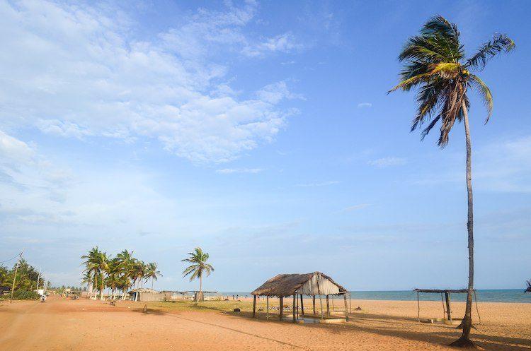 Beach of Ouidah Benin Africa