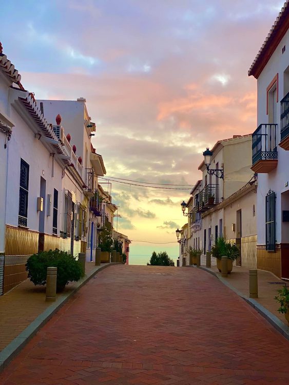 Sunsets over Maro, Spain