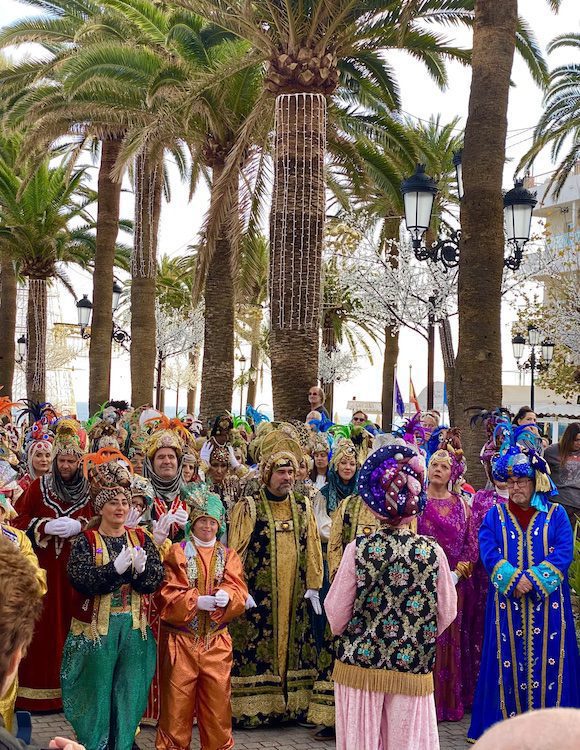 Three Kings parade in Nerja, Spain