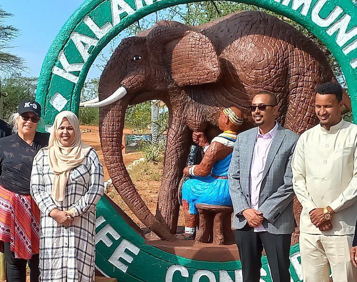 Mary and a contingency from Somaliland learning about conservation area management styles in Kenya