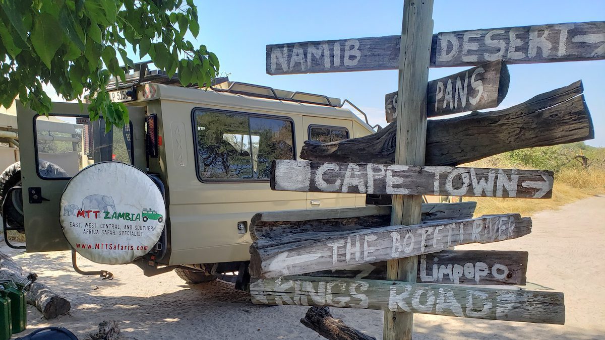 Mama Tembo Africa Jeep on the road