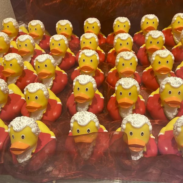 Mozart rubber ducks in Salzburg, Austria
