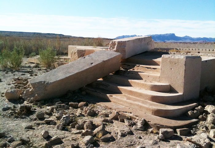 Old school steps in St Thomas Nevada