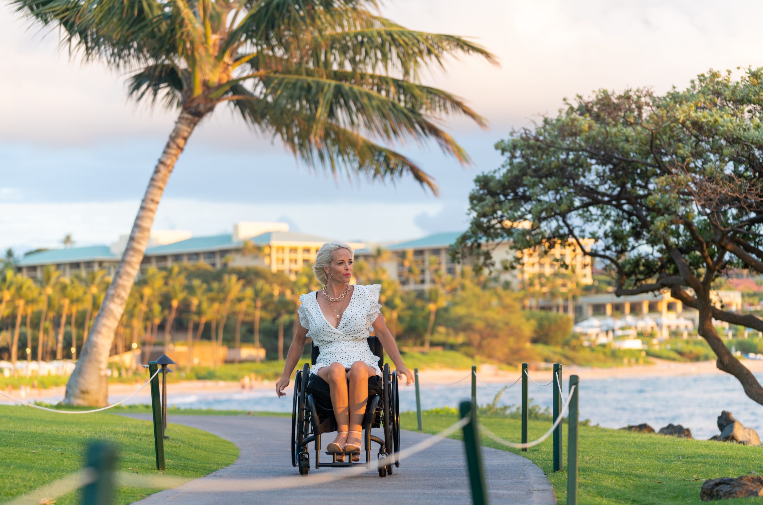 international women's day 2024 celebrating women over 50 with accessibleGO showing a woman in a wheelchair