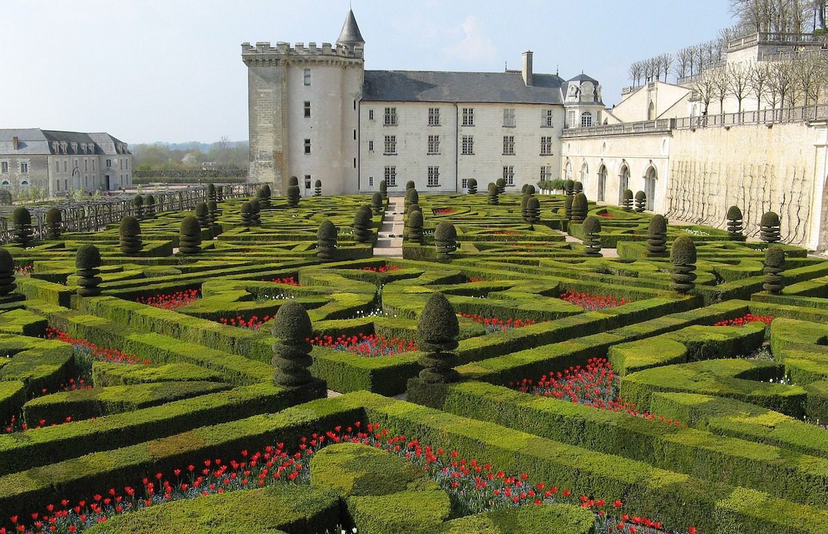 Chateau Villandry gardens in France