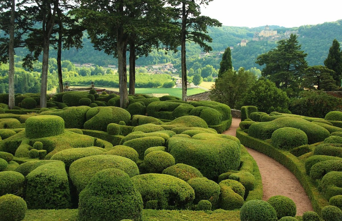 The well-sculpted Marqueyssac Gardens in France