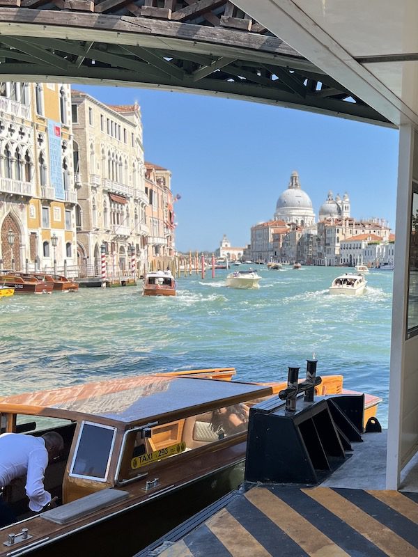 Under the Accademia Bridge Venice