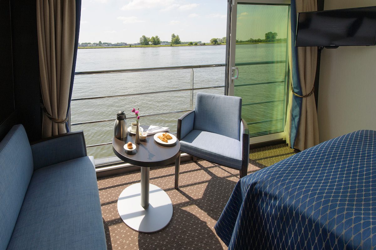 Royal suite on board Avalon's Envision river cruise small ship