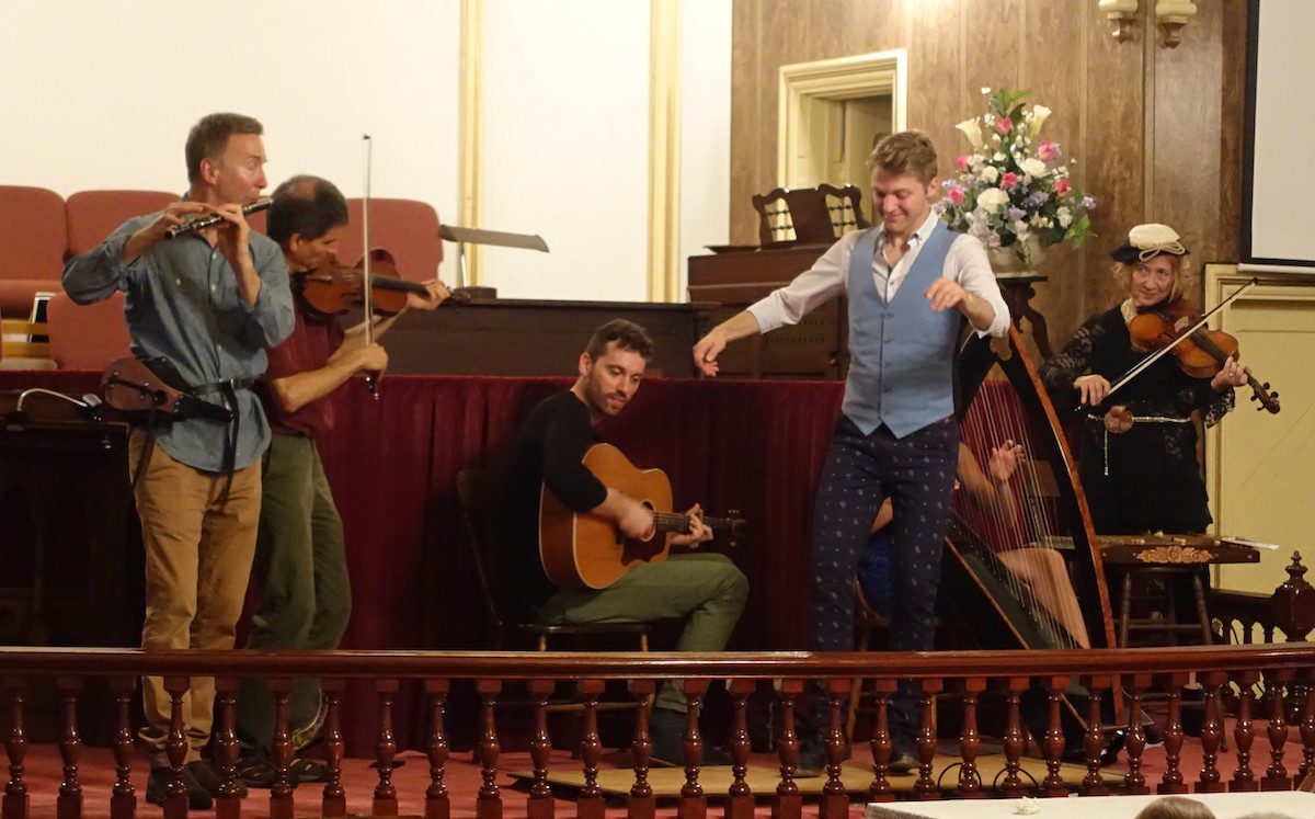 Boxwood, an internationally recognized group of musicians (and a tap dancer!) perform to a full house in a rural church in Port Maitland.