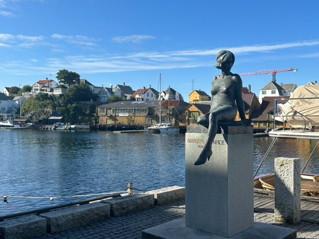 "Our Marilyn" statue in Haugesund Norway