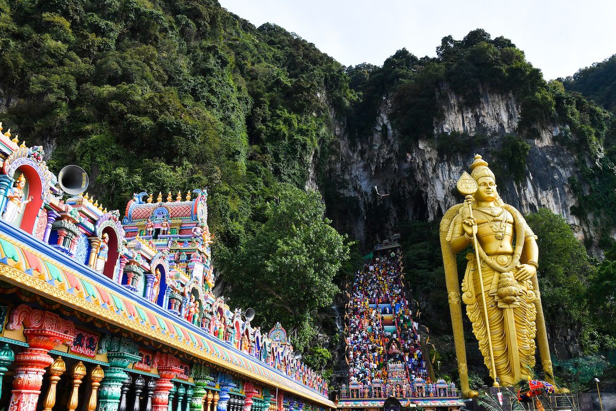 Batu Caves is one of the most important pilgrimage sites for Hindus, and is said to be around 400 million years old