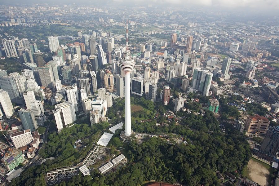 The KL Tower is the tallest tower in Southeast Asia and the seventh tallest telecommunication tower in the world.
