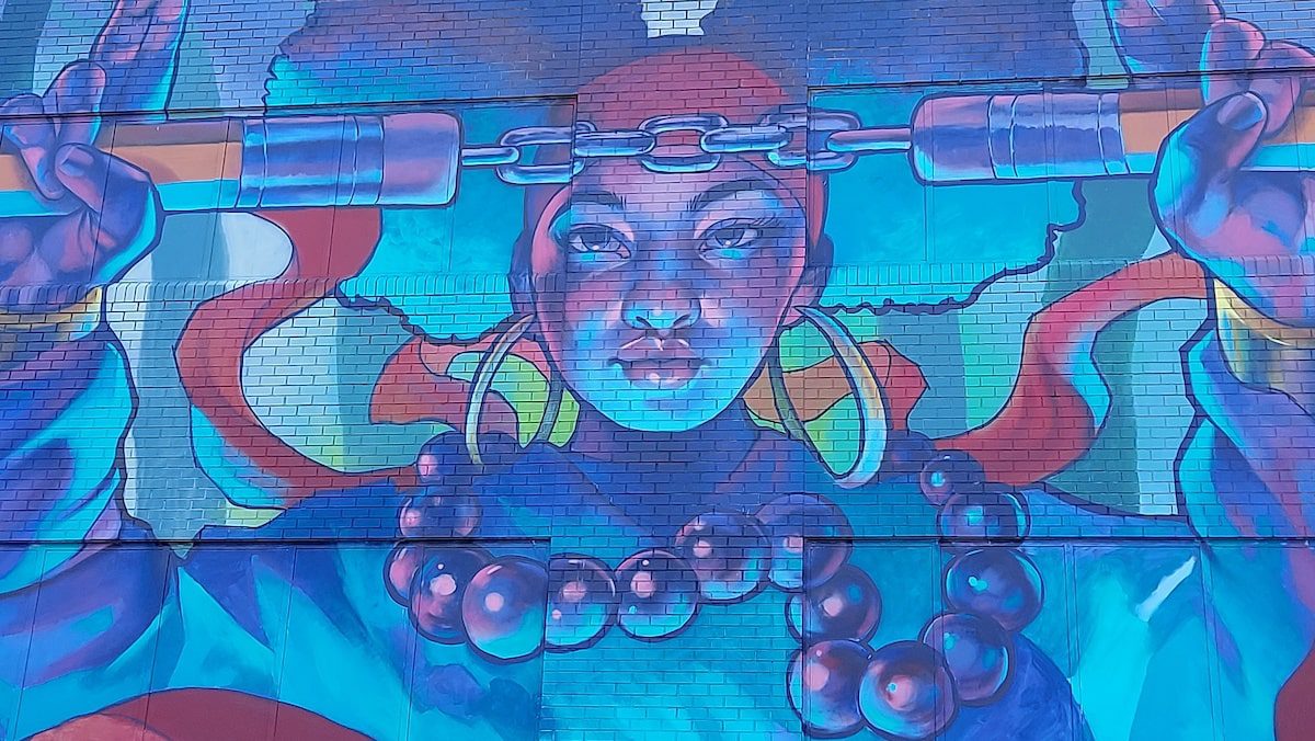 Colourful mural in the NOMA district of Washington D.C.