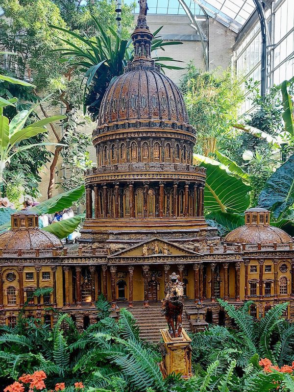 Replica of the US Capitol at the Botanical Garden