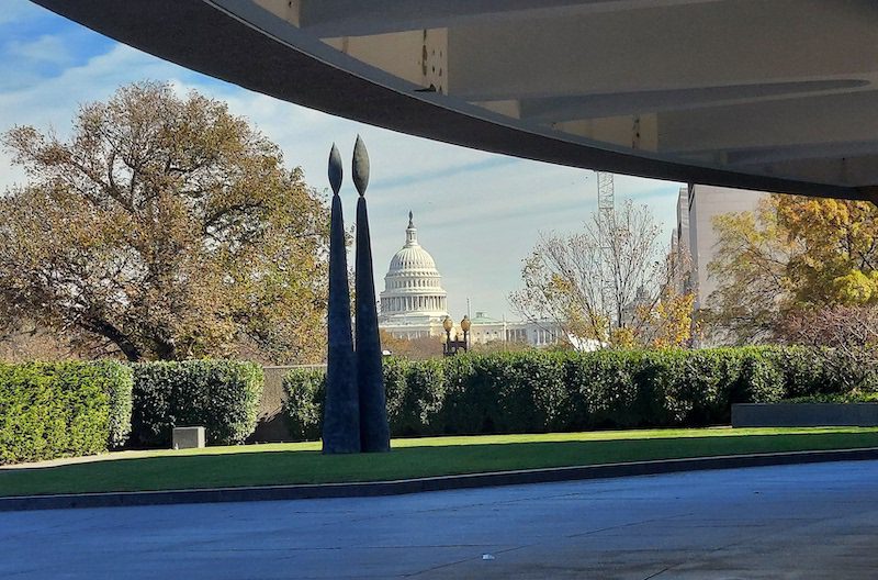 The Capitol Washington D.C. seen from the Hirshhorn