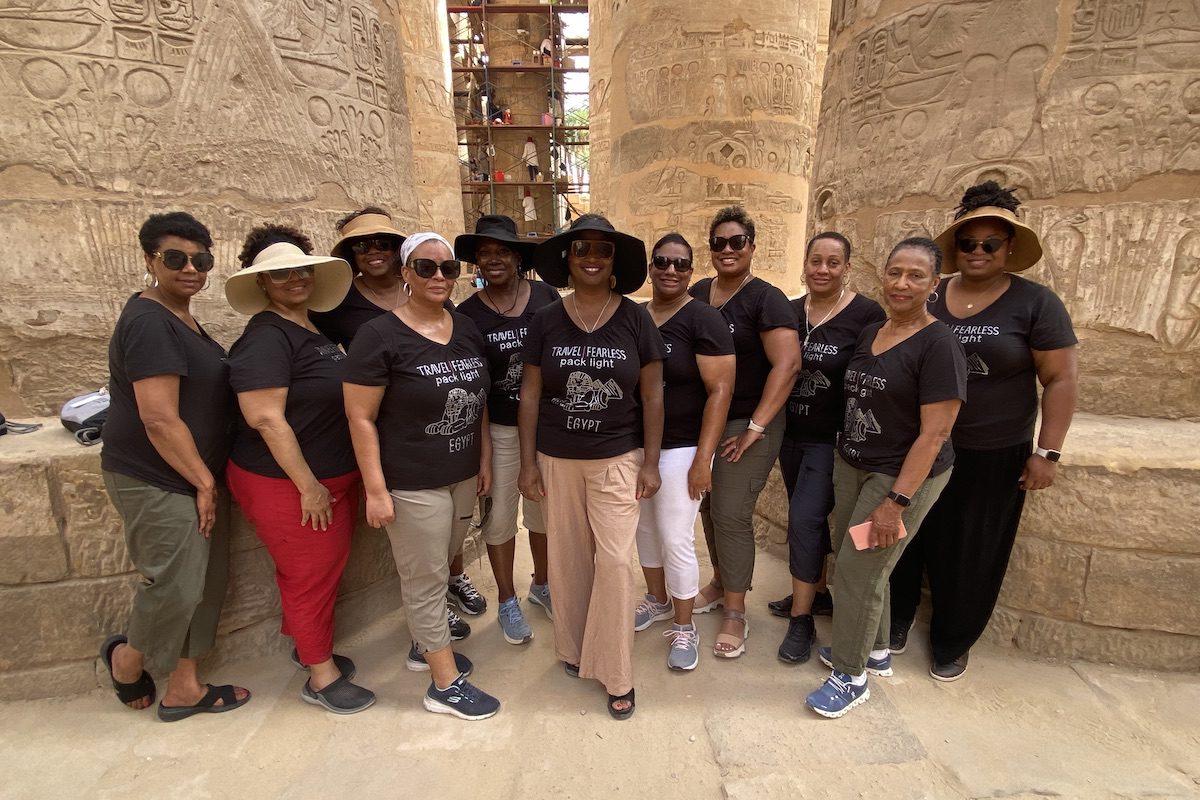 Women tour Egypt with Dawn Booker and Pack Light Global