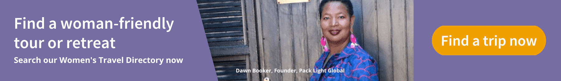 Pack Light Global Women's Travel Directory Banner