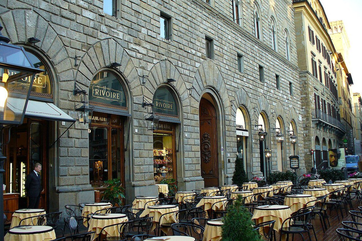 Exterior of Rivoire restaurant in Florence