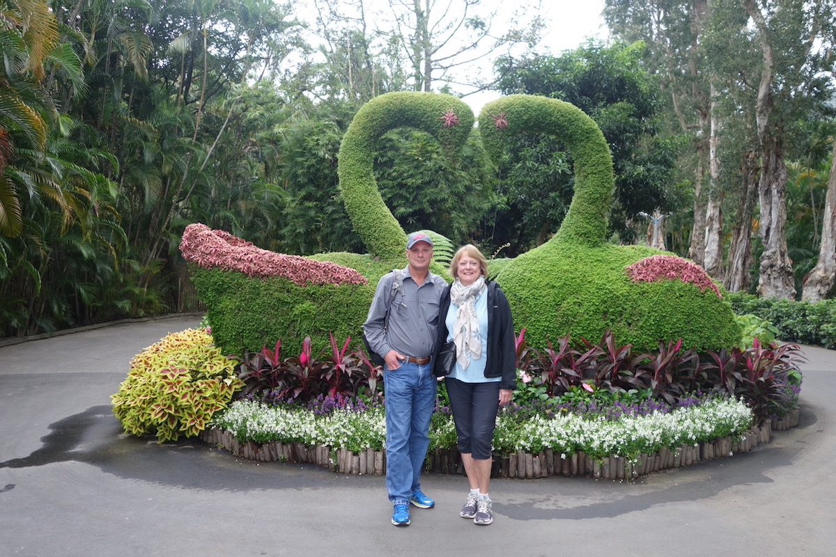 Nancy and her husband in Taipei, 2019