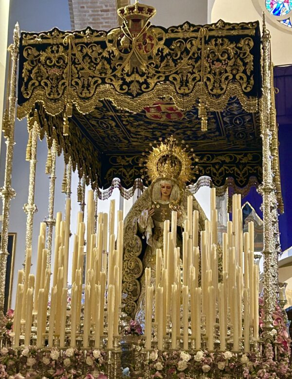 Virgin Mary in a church in Seville, Spain