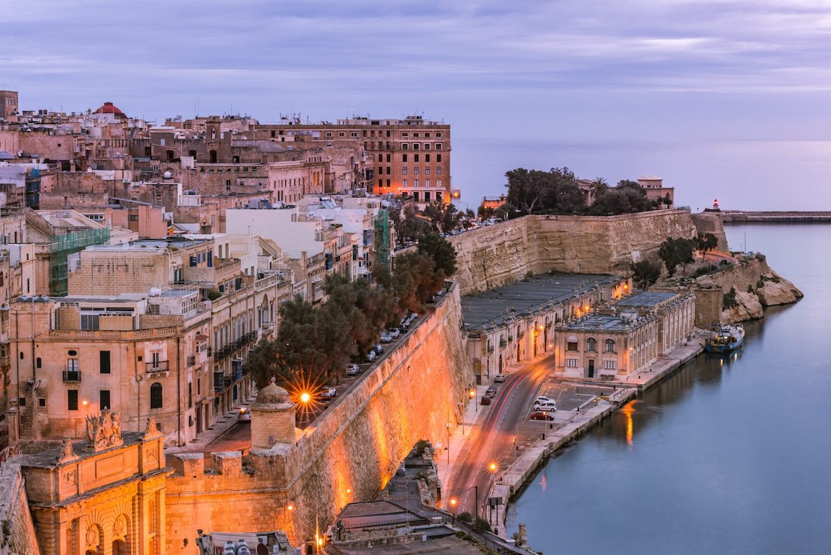 Sunset at Valletta, Malta