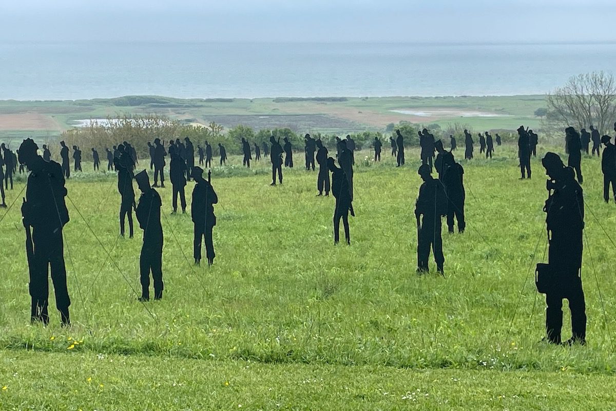 Walking With Giants art installation at Normandy