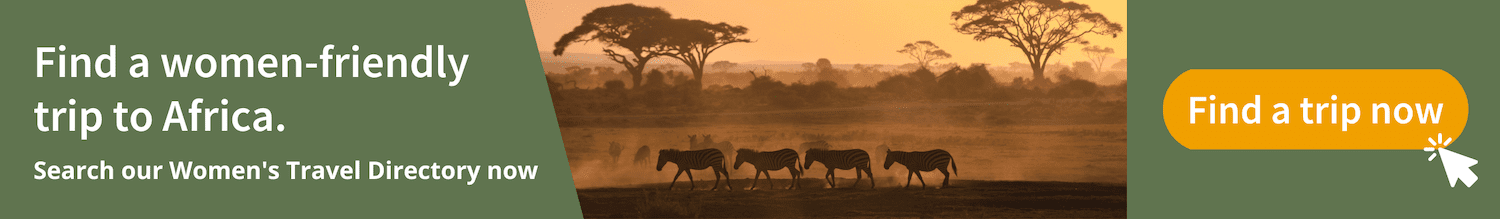 Find a women-friendly trip to Africa on the JourneyWoman Women's Travel Directory