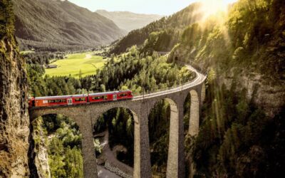 Filisur Landwasser Viaduct, one of the iconic sights to see if you travel Switzerland by train
