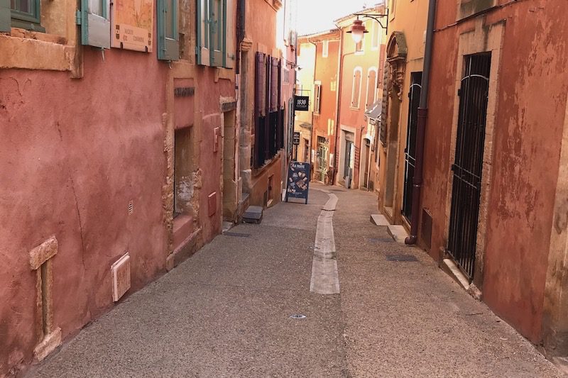 The ochre streets of Roussillon, where you can only paint your house certain approved shades