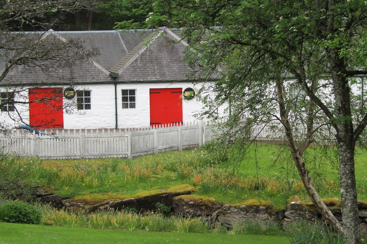 Edradour Distillery, the smallest traditional distillery in Scotland.