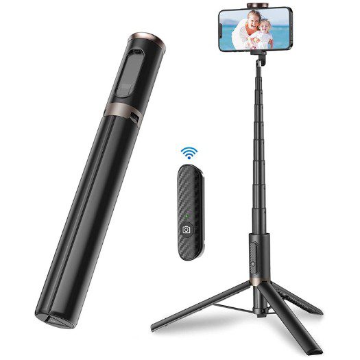 Travel cell phone tripod