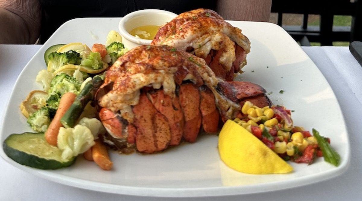 Lobster dinner in Destin, Florida