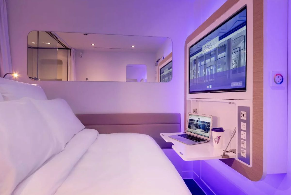 A YOTELAIR cabin interior