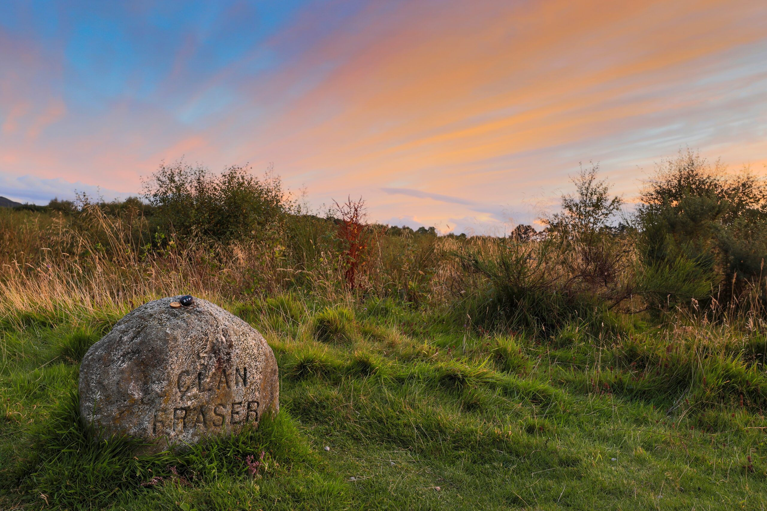 fraser gravestone at culloden scotland