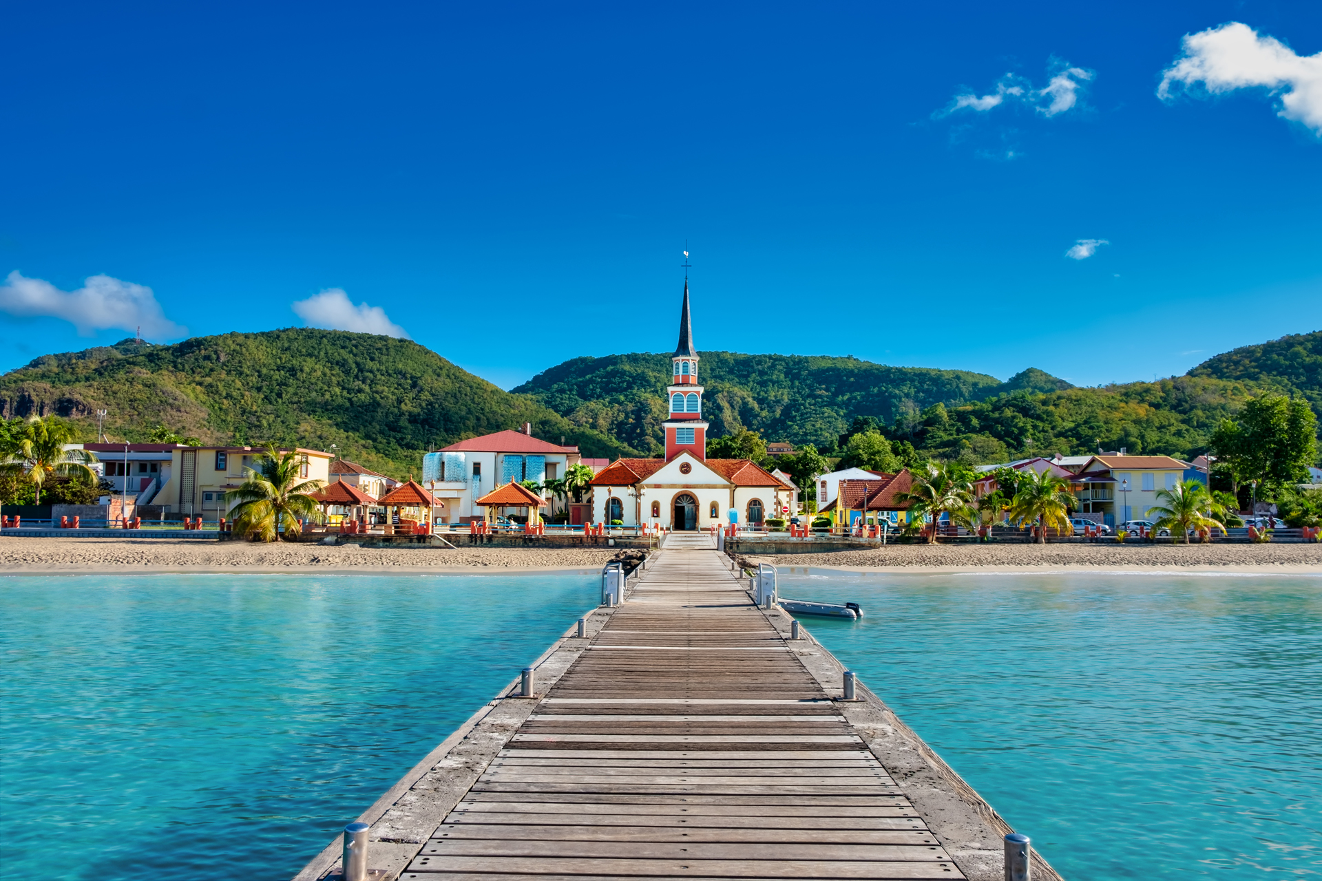 view of the martinique dock