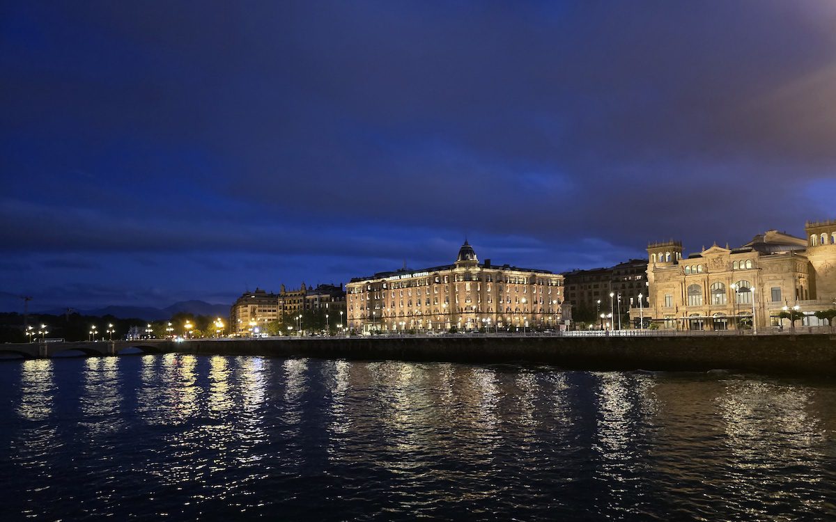 Basque Region San Sebastian at night