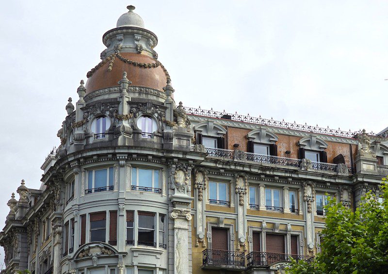 San Sebastian -- one of many French influenced buildings