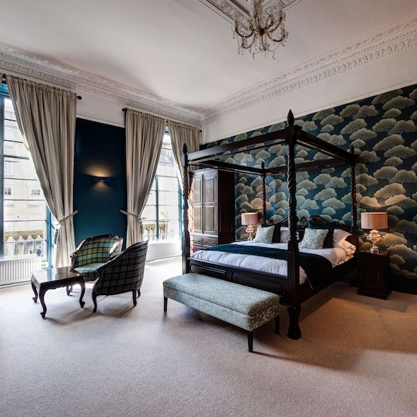 A luxurious room in the No 11 hotel, Edinburgh