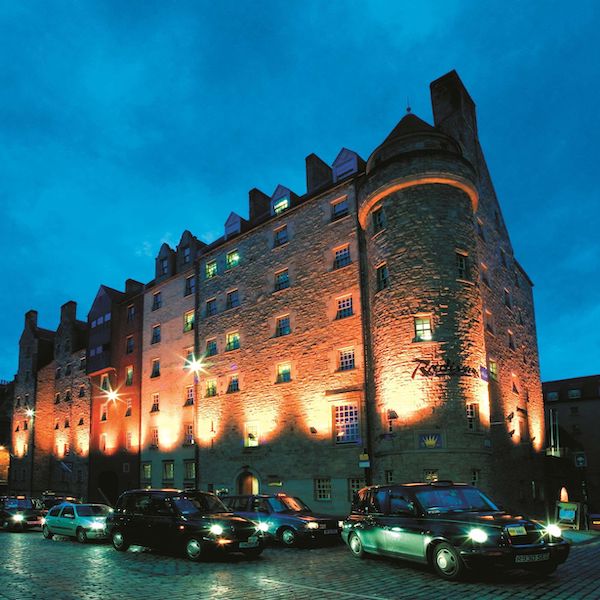 Exterior shot of Radisson Blu Hotel Edinburgh, Scotland