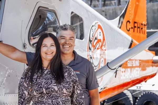 Alison and Sean Evans credit Gulf Island Seaplanes